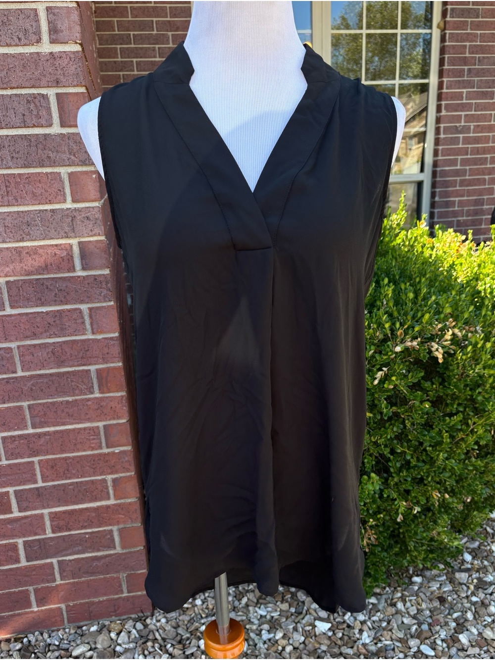 Banana Republic Black Sleeveless V-Neck Camisole